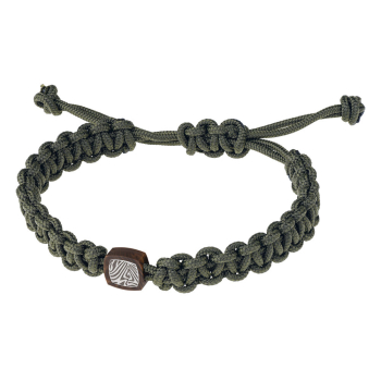 Preview: Ernstes Design, Herrenschmuck, Makramee Armband, Silk Wood, Edelstahl, A710